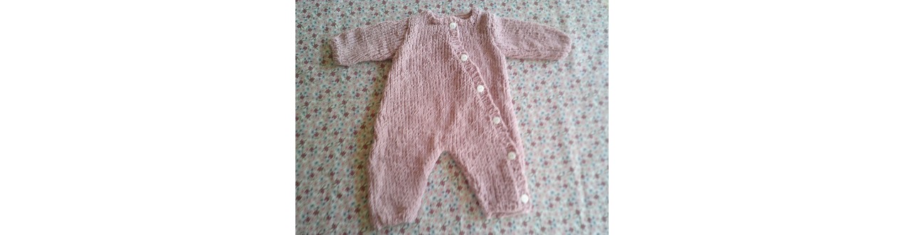 Combinaison tricot pour bébé fille et bébé garçon